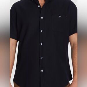 NWOT Johnny Bigg Rodney Textured Black Button Down Shirt Cotton Men’s 3X